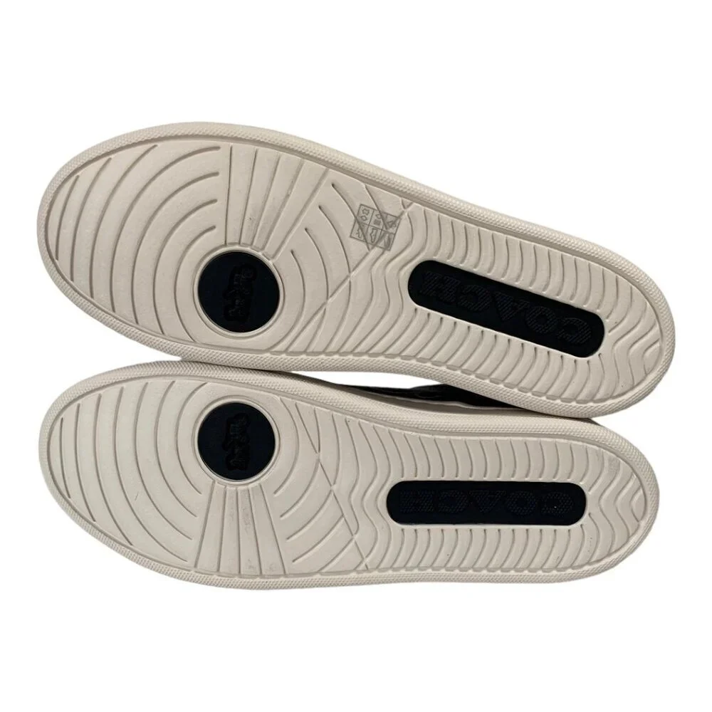 NWT Coach X Clip Mint + Serf Sneakers Sz.9 Low Top Signature Khaki Multi Canvas - Picture 6 of 16